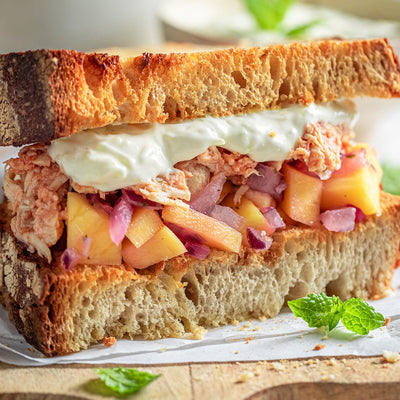 Chicken Tikka Panini with Mango Chutney and Pickled Vegetables