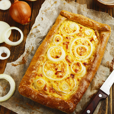 Spiced Caramelized Onion and Goat Cheese Tart