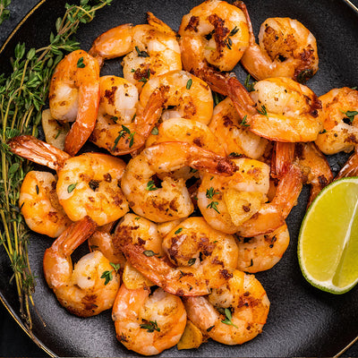 Spiced Shrimp with Garlic, Ginger, and Crispy Shallots