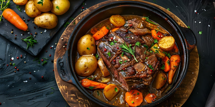 Coffee-Infused Smoky Apple-Tomato Braised Beef