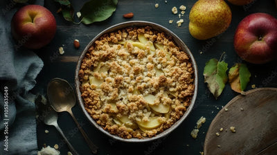 Spiced Apple and Pear Crisp with Crumble Topping