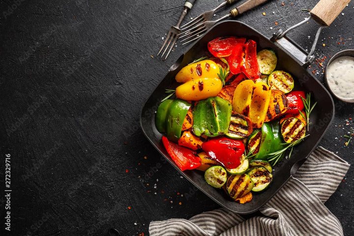 Grilled Vegetables with Tangy Vinegar Glaze