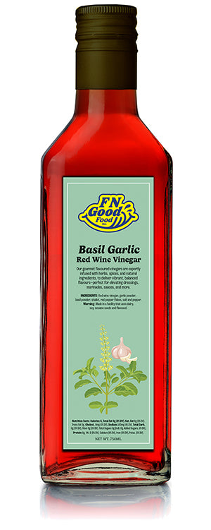 Basil garlic red wine vinegar