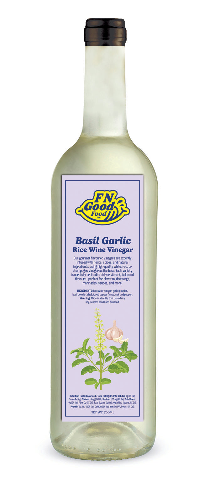 Basil Garlic rice wine vinegar