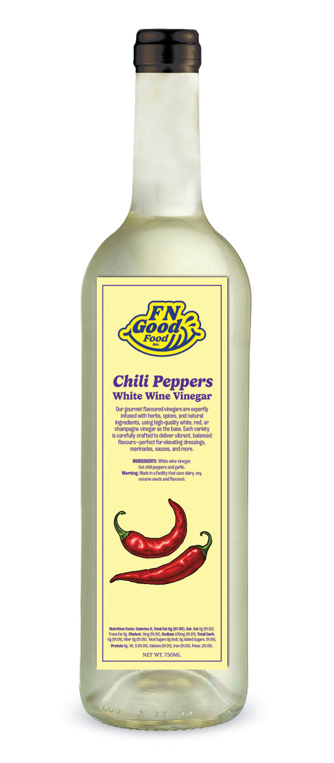 Chili peppers white wine vinegar