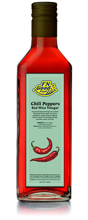 Chili peppers red wine vinegar