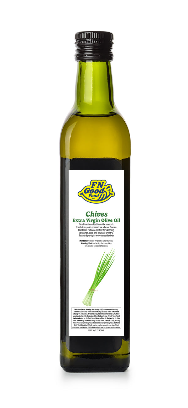 Chives extra virgin olive oil
