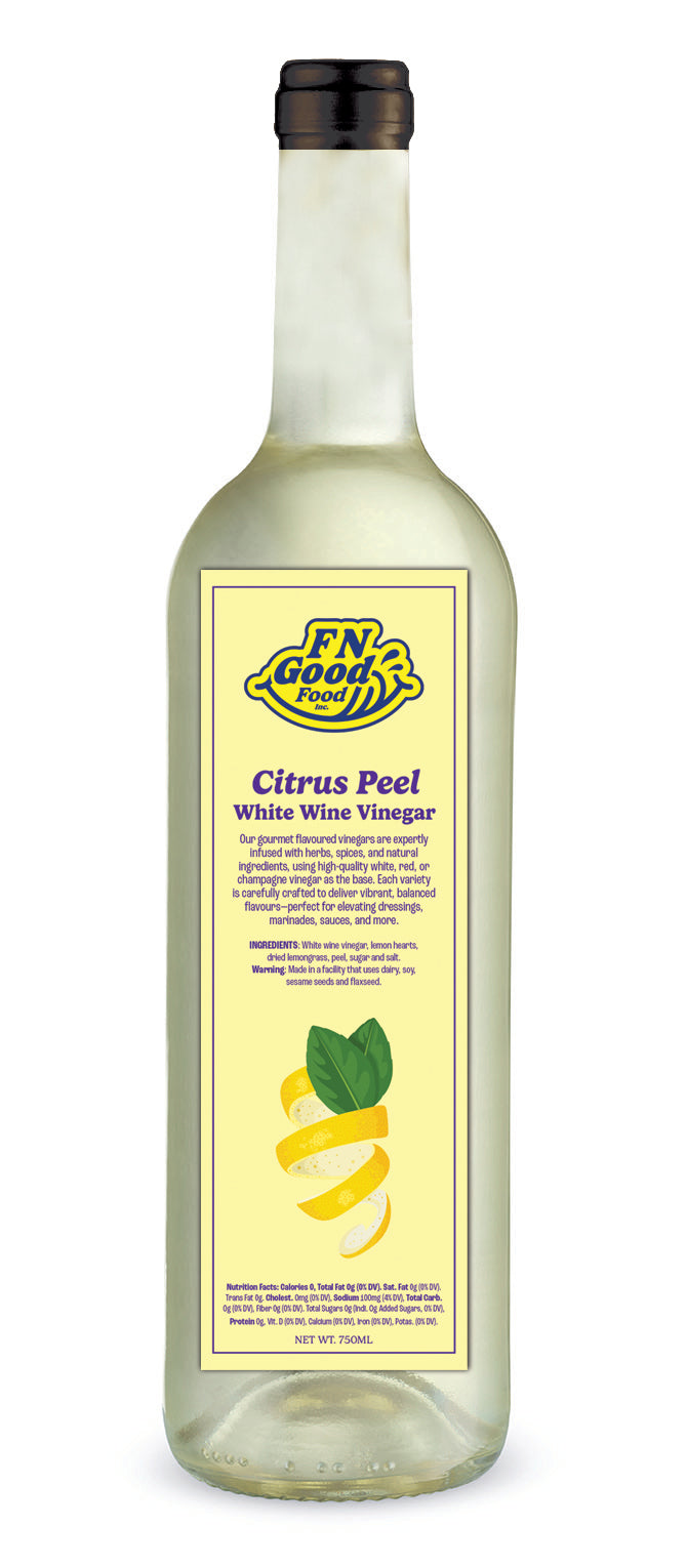 Citrus peel white wine vinegar