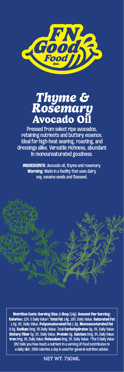 Thyme rosemary avocado oil