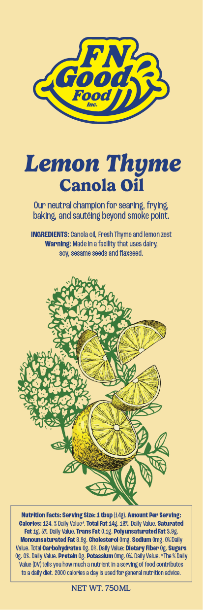 Lemon thyme canola oil