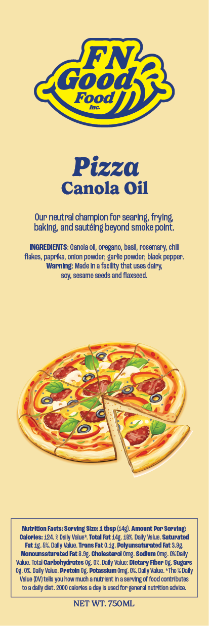 Pizza canola oil
