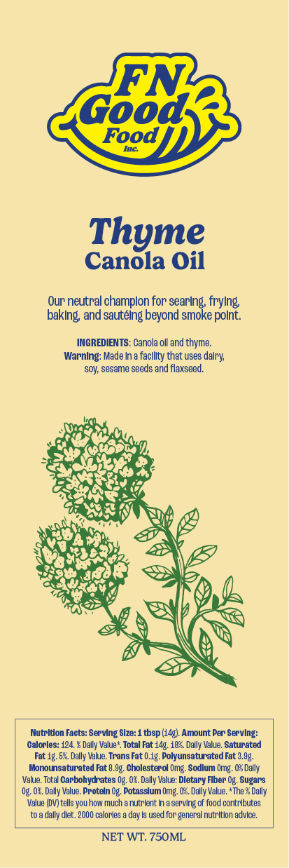 Thyme canola oil