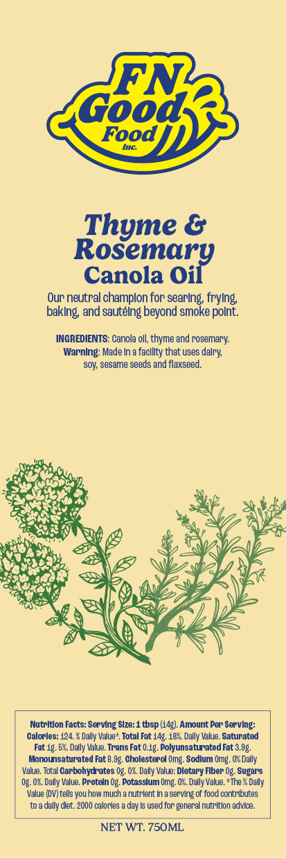 Thyme rosemary canola oil
