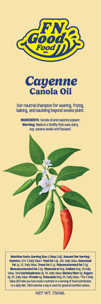 Cayenne canola oil