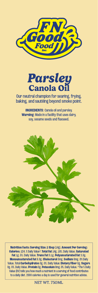 Parsley canola oil