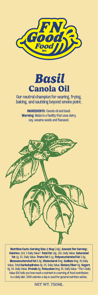 Basil canola oil