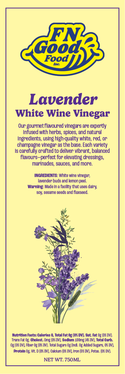 Lavender white wine vinegar