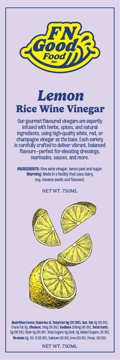 Lemon rice wine vinegar