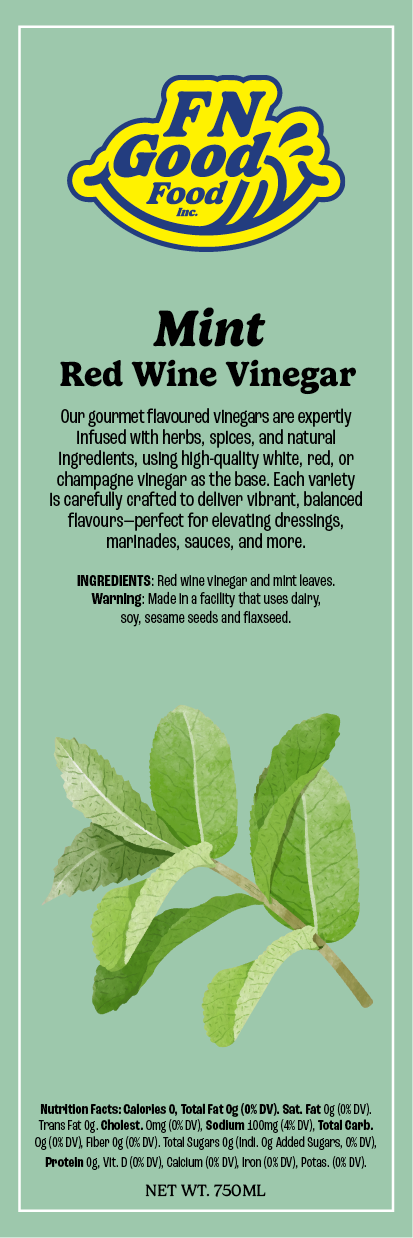 Mint red wine vinegar