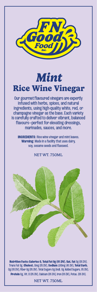 Mint rice wine vinegar
