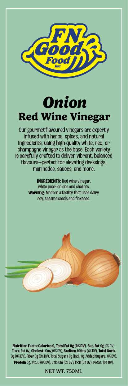 Onion red wine vinegar