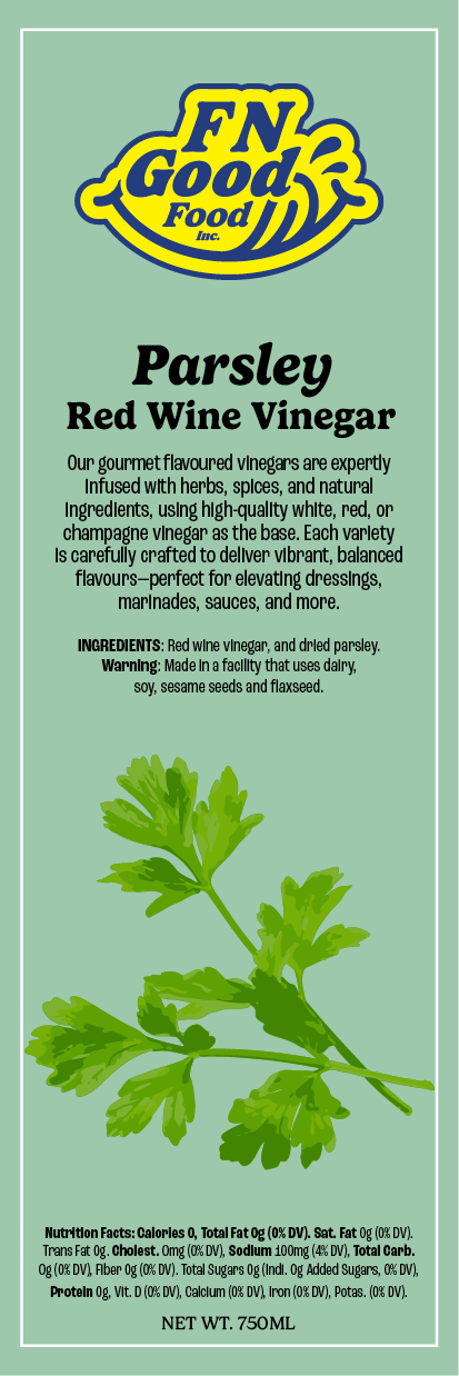 Parsley red wine vinegar