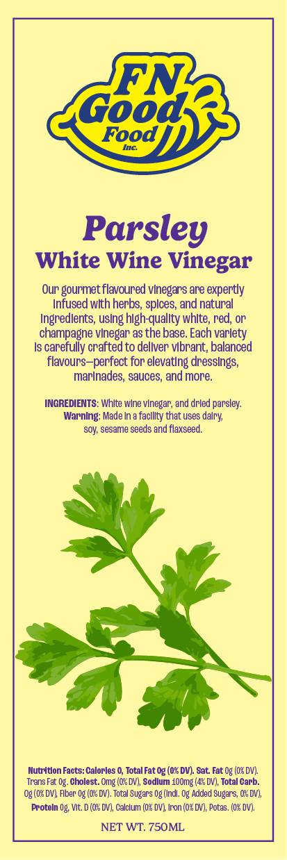 Parsley white wine vinegar