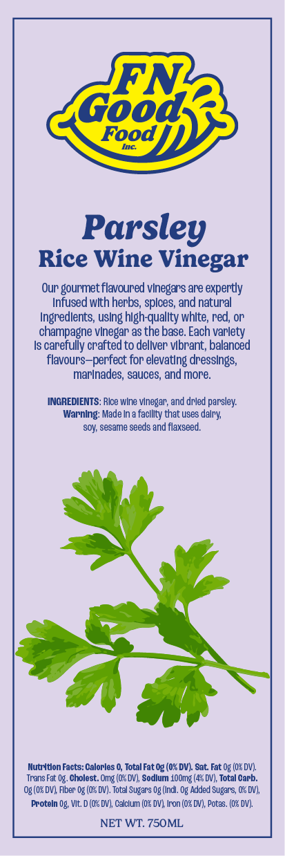 Parsley rice wine vinegar