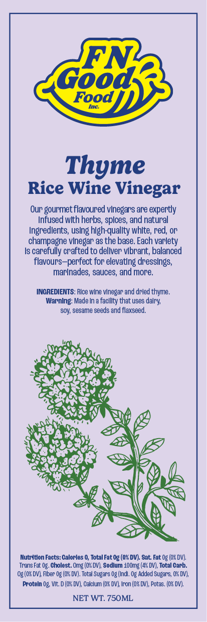 Thyme rice wine vinegar