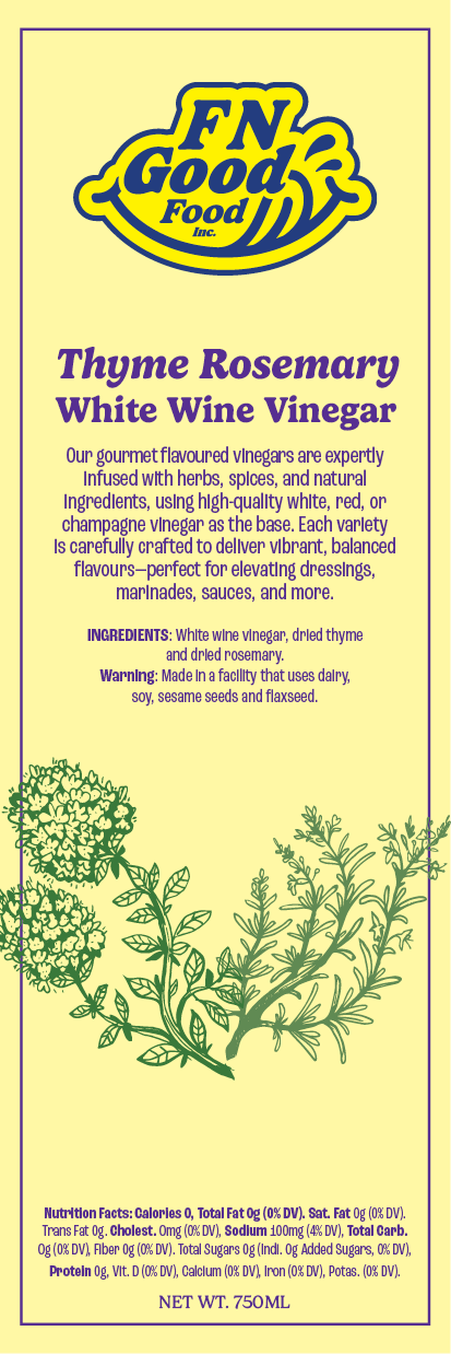 Thyme Rosemary white wine vinegar