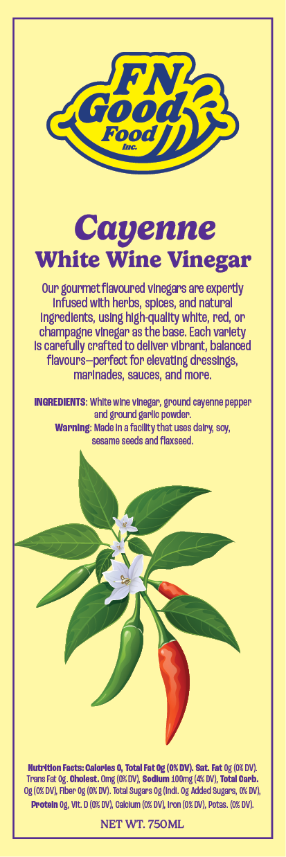 Cayenne white wine vinegar