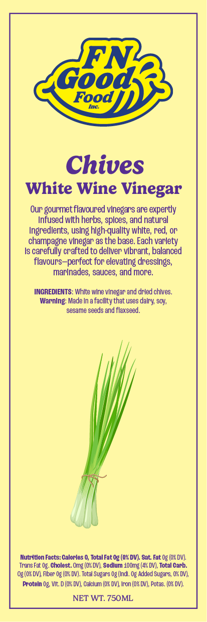 Chives white wine vinegar