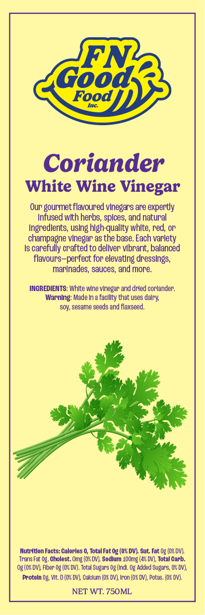Coriander white wine vinegar