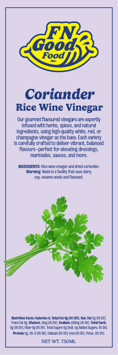 Coriander rice wine vinegar