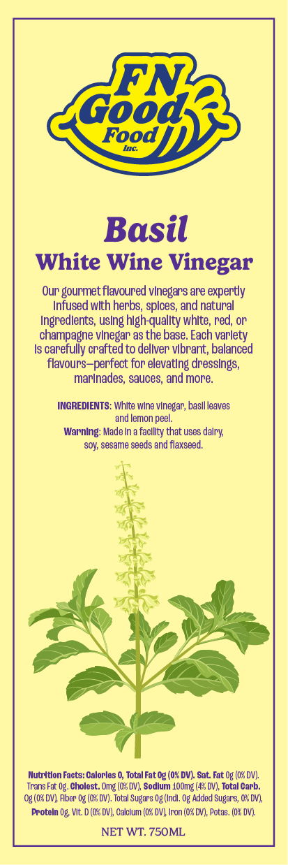 Basil white wine vinegar