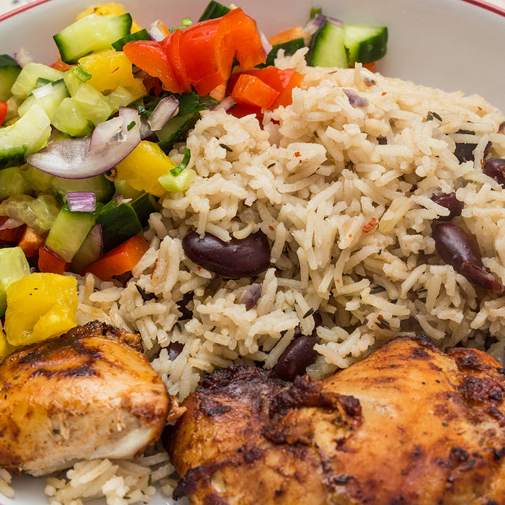 Smoked Jerk Chicken Dinner