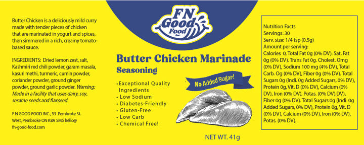 Butter Chicken Marinade Seasoning