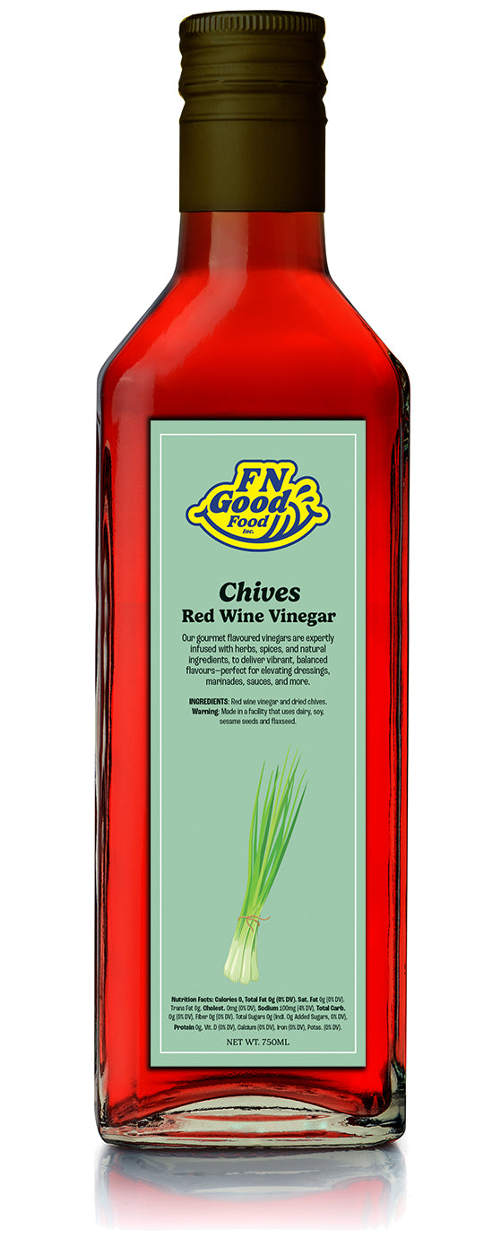 Chives red wine vinegar